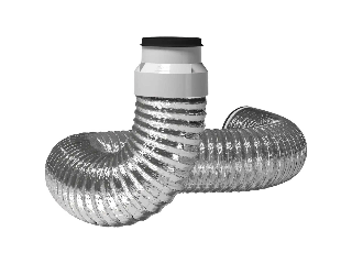 Imperial Semi Rigid Aluminum Dryer Hose Kit