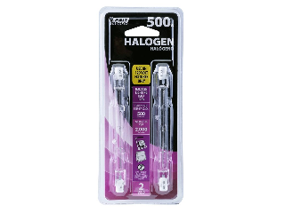 T3 Halogen Light Bulb 500 W, 2 Pk