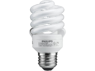 Energy Saver Mini T2 Sprial Light Bulb 13 Watt, 4 Pack