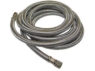 Braided Icemaker Connector, 1/4 In Comp x 60 In