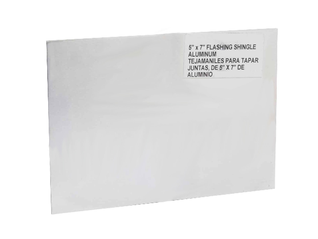 Aluminum Step Flashing Shingle, 5 In x 7 In