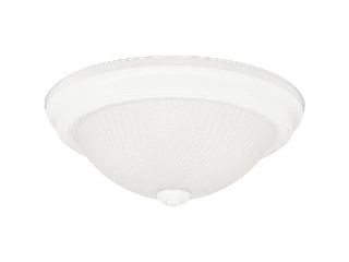 White Ceiling Light Fixture, 11 In