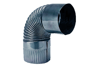 Corrugated Blued Elbow, 6 In