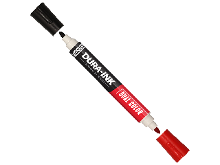 Dura-Ink Dual Permanent Marker, Black/Red