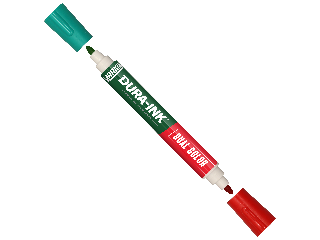 Dura-Ink Dual Permanent Marker, Red/Green