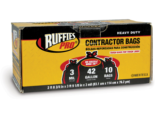 Contractor Trash Bags 42 Gallon 10 Count