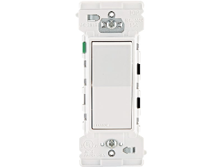 Single Pole Residential Grade 15A Rocker Switch, White