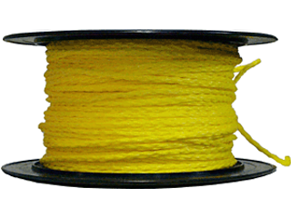 Hollow Braided Poly Rope 1/4 In Yellow Cut To Order (Sizes)