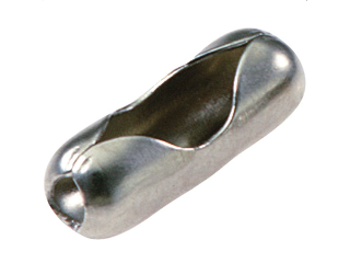 Ball Chain Connector #10, 3/16 In Diameter Nickel Finish Brass