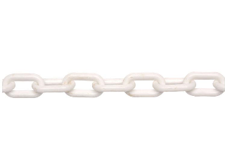 Plastic Chain #8 (5/16 In) Link White