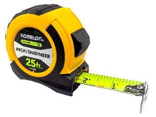 Komelon Powerblade II Tape Measure, 1 In x 25 Ft