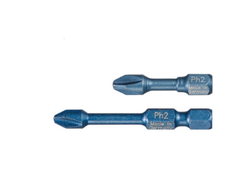 Phillips Impact Bits - 1/4 In Hex Shank (Sizes)