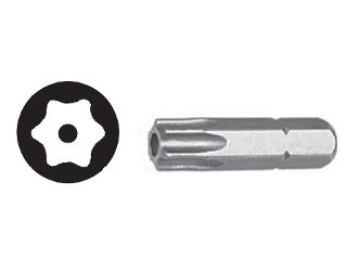 Torx (Star) Tip Tamper Resistant Insert 5/16 In Shank (Sizes)