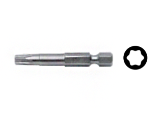 Torx (Star) Power Bit 1/4 In Shank (Sizes)