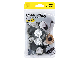 Cable Organizing Clips Assortment, 14 Pk