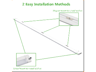 Linkable Magnetic Shelf & Undercabinet Light, 40 In