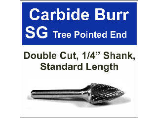 Pointed Tree Shape Carbide Bur (Sizes)