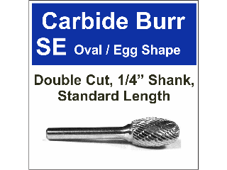 Oval Shape Carbide Bur (Sizes)