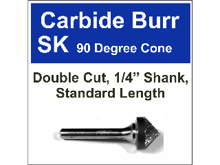 90 Degree Included Carbide Bur (Sizes)