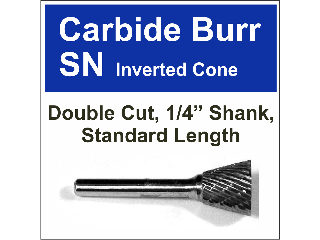 Inverted Cone Carbide Bur (Sizes)