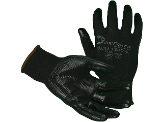 Dextrus Black Nitrile Palm Coated Glove (Size)