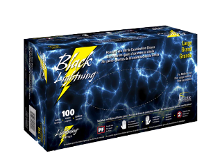 black lightning nitrile gloves