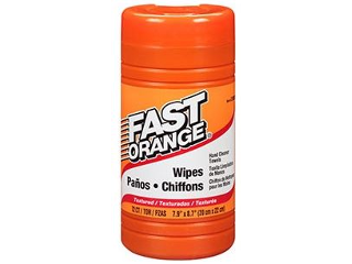 Permatex Fast Orange Pre-Moistened Hand Wipes, 72 Ct