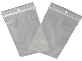 Zip Close Bag With Hole (Sizes)