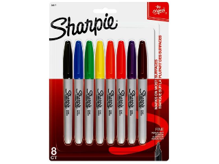 Sharpie Markers Assorted Colors, 8 Pk