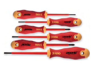 Felo Insulated Screwdriver Set, 6 Pc