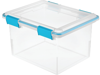 Sterilite 32 Qt Clear Latched Storage Box