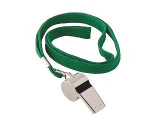 Metal Whistle with Lanyard