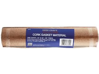 Cork Gasket, 12 In  36 In x 1/8 In