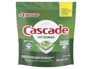 Cascade Dishwasher Detergent Pack, 25 Count