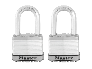 Magnum Laminated Steel M5XTLF Keyed Padlock 2 In W Body, 2 Pack