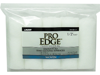 Pro Edge White Woven Roller Cover 4 In, 5 Pk