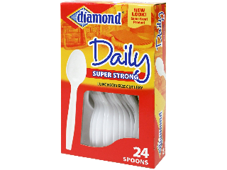 Plastic Spoons White