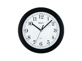 Wall Clock Simple Black 8 In