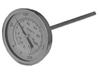 Stainless Bi-Metal Thermometer 3 In, 50-500 Degrees Fahrenheit