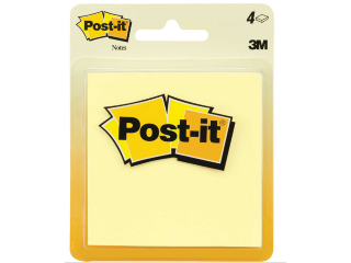 Post It Notes 3 In Square 4 Pack