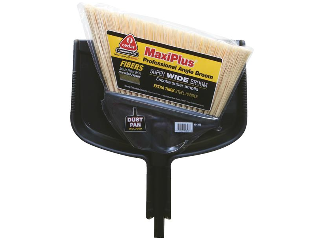 O-Cedar Commercial MaxiPlus Professional Angle Broom and Dust Pan