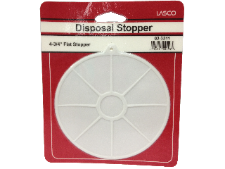 Flat Drain Stopper, 4-3/4 In