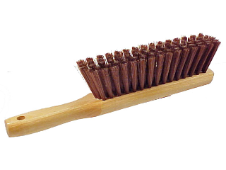 Mill Duster Brush Brown Plastic Bristles