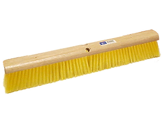 Push Broom Head Yellow Plastic Bristles 24 In