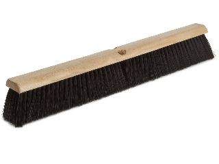 Economy Floor Broom Head Plastic Bristle 24 In