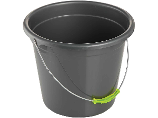 Smart Savers Black Poly Bucket, 10 Qt