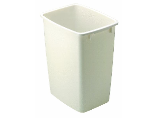 Rectangular Wastebasket 35 Quart Bisque