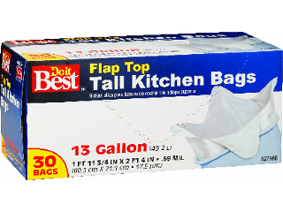 Flap Tie Tall Kitchen Bag 13 Ga, 30 Ct