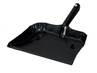 Heavy Duty Steel Black Dust Pan 12 In