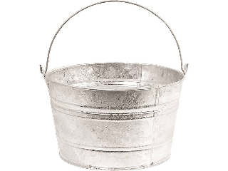 Behrens C17 Round Galv Steel Scrub Pail, 4.25 Gal